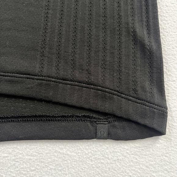 Lululemon Women Black First Release Train to Be Short Sleeve Crop Relaxed Top 10 - Picture 3 of 6